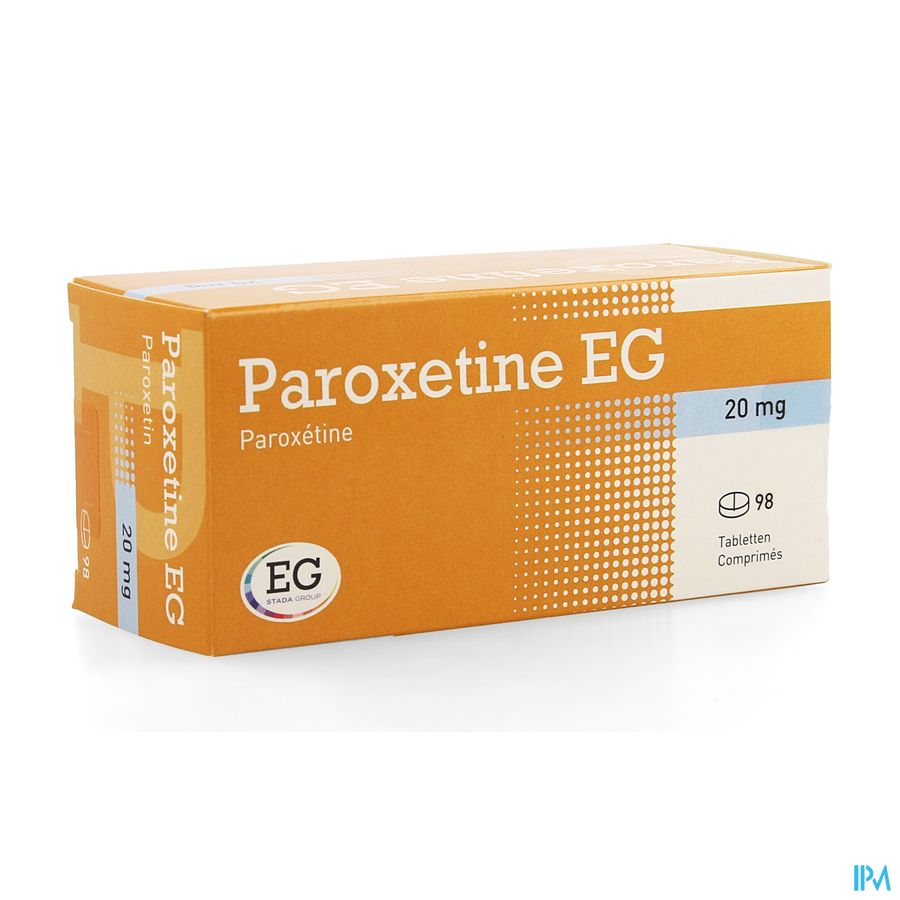 Paroxetine EG 20Mg Tabl  98 X 20Mg