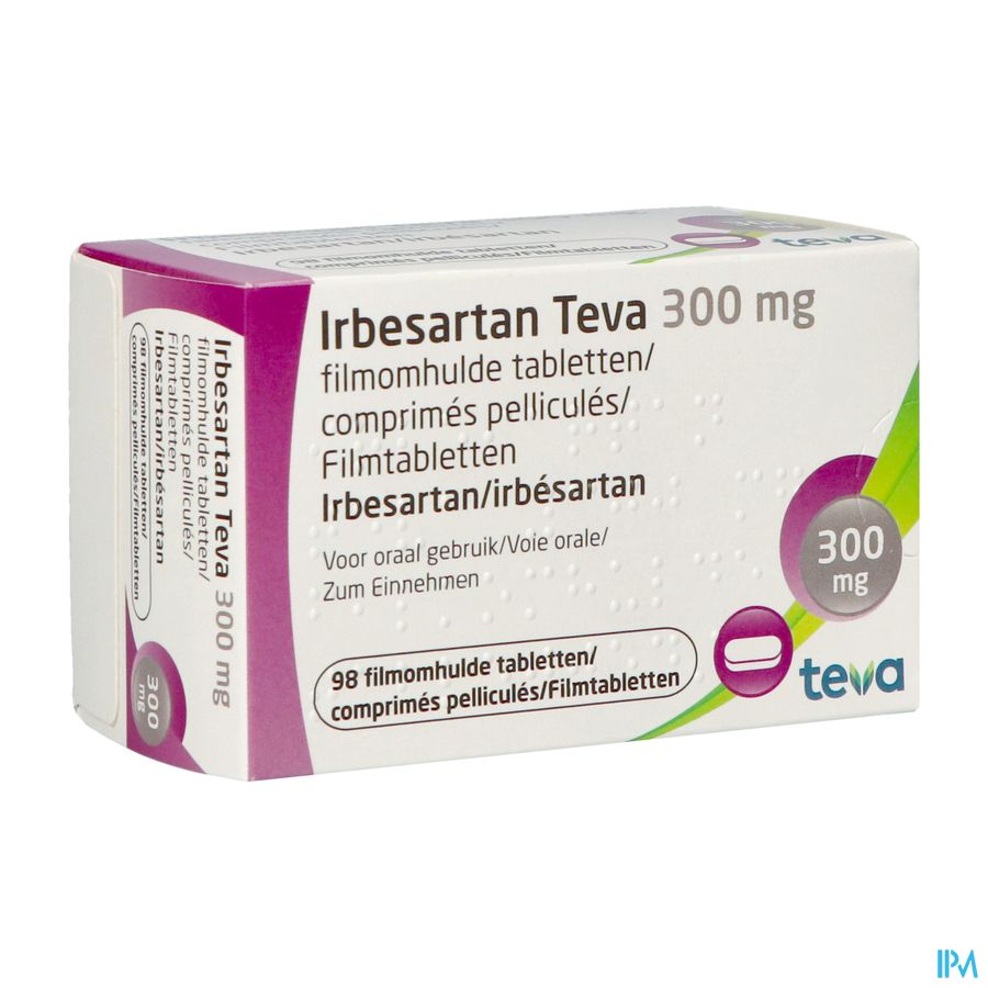Irbesartan Teva 300mg Comp Pell 98 X 300mg Irbesartan Teva 300mg Comp Pell 98 X 300mg