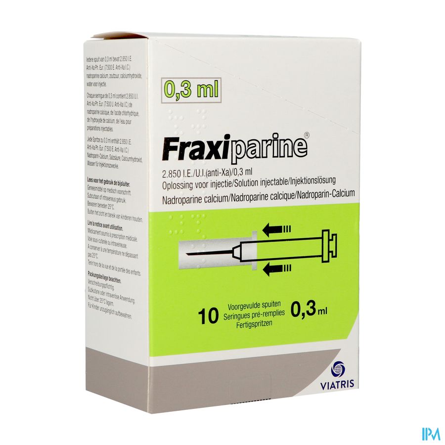 Fraxiparine Ser 10 X 0,3ml 2850 Ui Axa Fraxiparine Ser 10 X 0,3ml 2850 Ui Axa