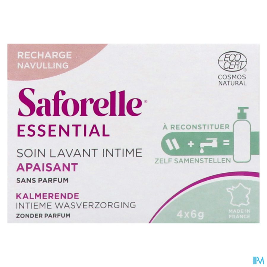 Saforelle Essent.verzach.int.wasopl.pdr Navul.4x6g 2
