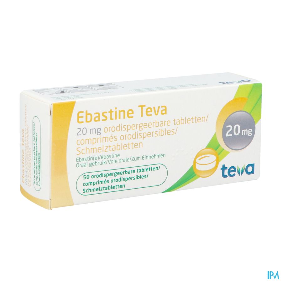 Ebastine 20mg Teva Comp Odt 50 X 20mg Ebastine 20mg Teva Comp Odt 50 X 20mg