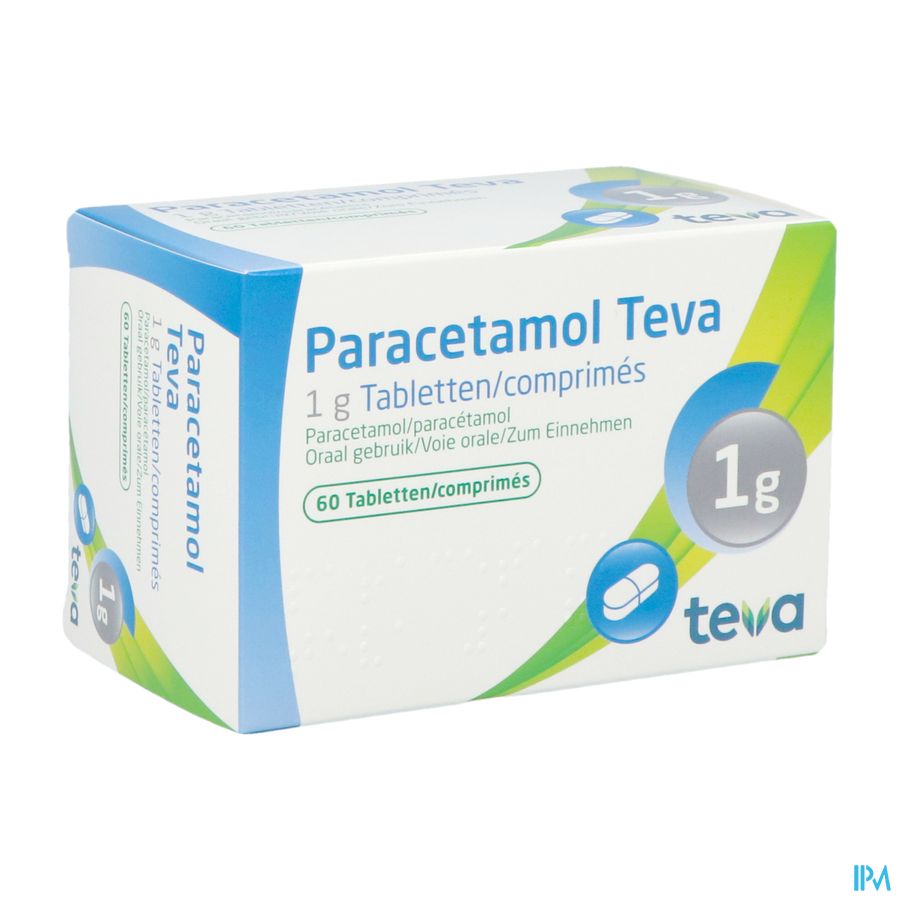 Paracetamol Teva 1g Tabl 60 X 1g Blister