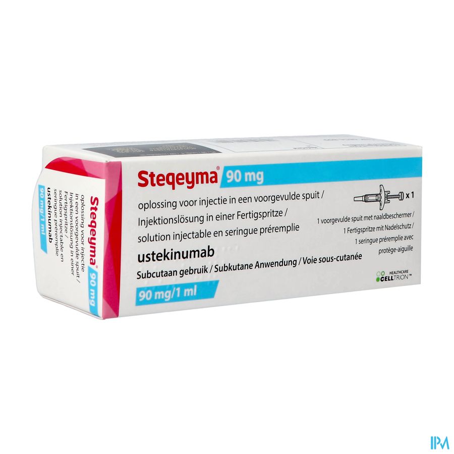 Steqeyma 90mg Opl Inj Voorgevulde Spuit 1x1ml Steqeyma 90mg Opl Inj Voorgevulde Spuit 1x1ml