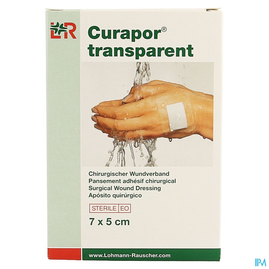 Curapor Transparant Steriel 7cmx 5cm 5 13099 5