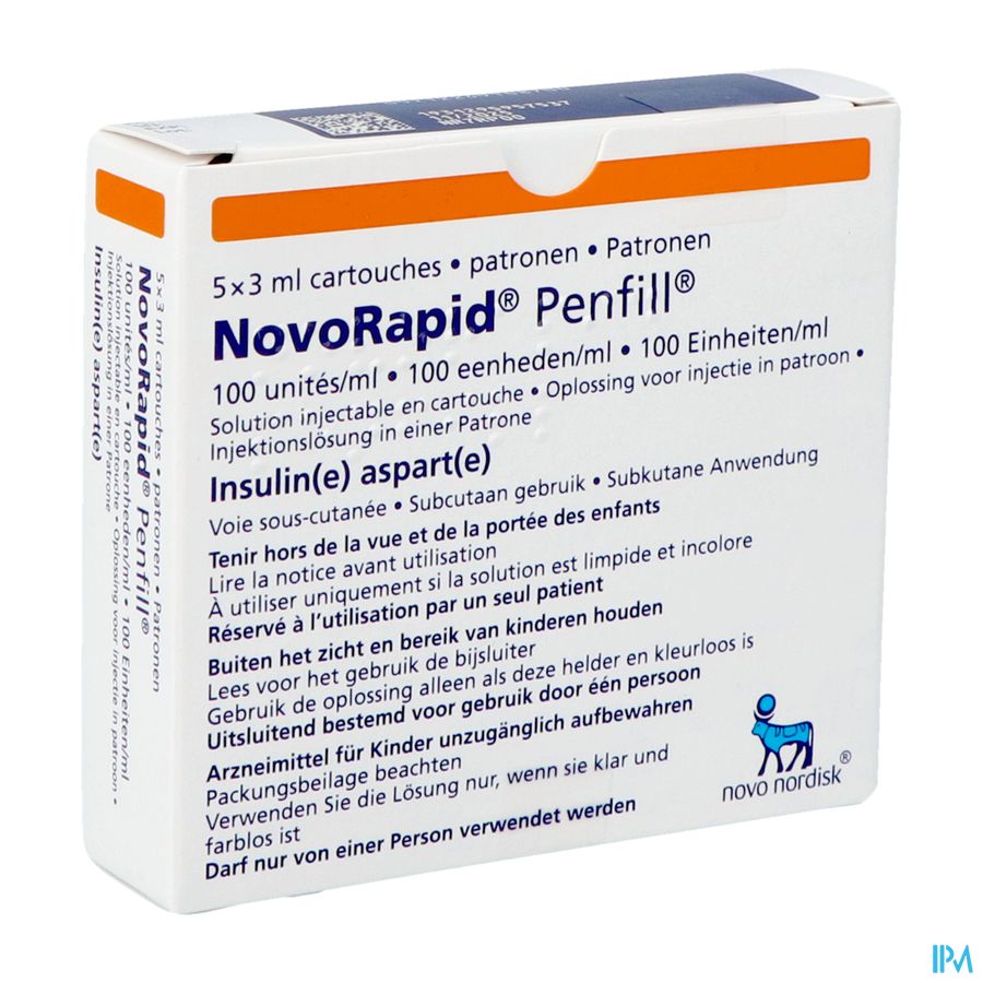 Novorapid Penfill 5x3ml 100 U/ml Novorapid Penfill 5x3ml 100 U/ml