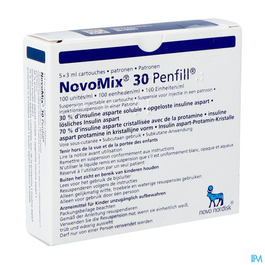 Novomix 30 Penfill 5 X 3ml 100 U/ml Novomix 30 Penfill 5 X 3ml 100 U/ml