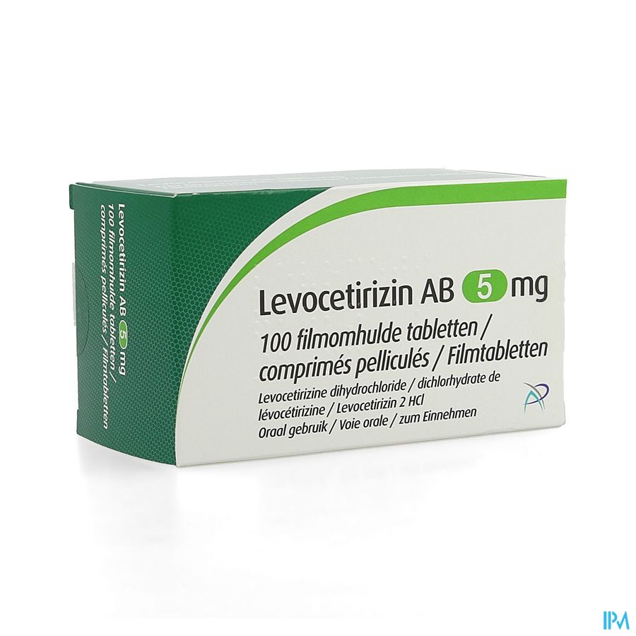 Levocetirizin Ab 5mg Filmomh Tabl 100 X 5mg Levocetirizin Ab 5mg Filmomh Tabl 100 X 5mg