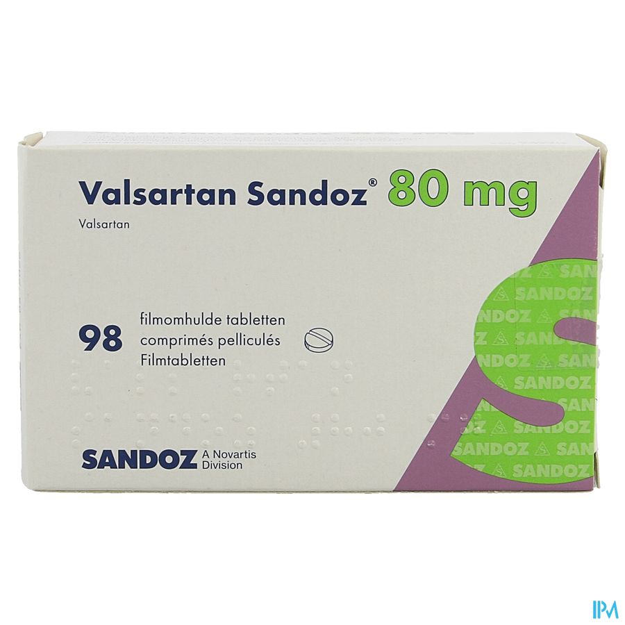 Valsartan Sandoz 80mg Filmomh Tabl 98 X 80mg 2