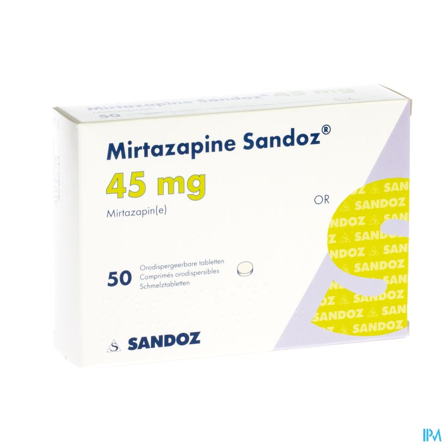 Mirtazapine Sandoz 45mg Orodisp Tabl 50 Mirtazapine Sandoz 45mg Orodisp Tabl 50