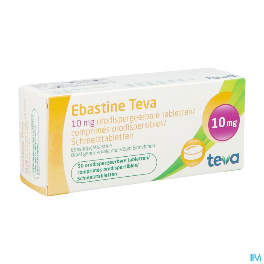 Ebastine 10mg Teva Comp Odt 50 X 10mg Ebastine 10mg Teva Comp Odt 50 X 10mg