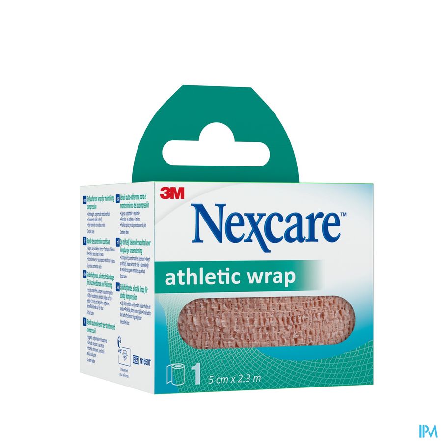Nexcare Athletic Wrap Zelfklev. Beige 5cmx2,5m 1 Nexcare Athletic Wrap Zelfklev. Beige 5cmx2,5m 1
