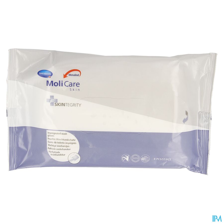Molicare Skin Gants Toilette 8 P/s Molicare Skin Gants Toilette 8 P/s