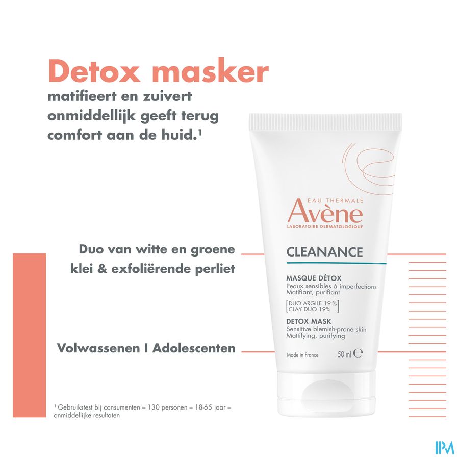 Avene Cleanance Detox Masker 50ml 12
