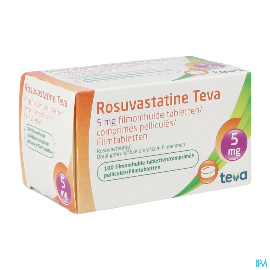 Rosuvastatine Teva 5mg Filmomh Tabl 100 Rosuvastatine Teva 5mg Filmomh Tabl 100