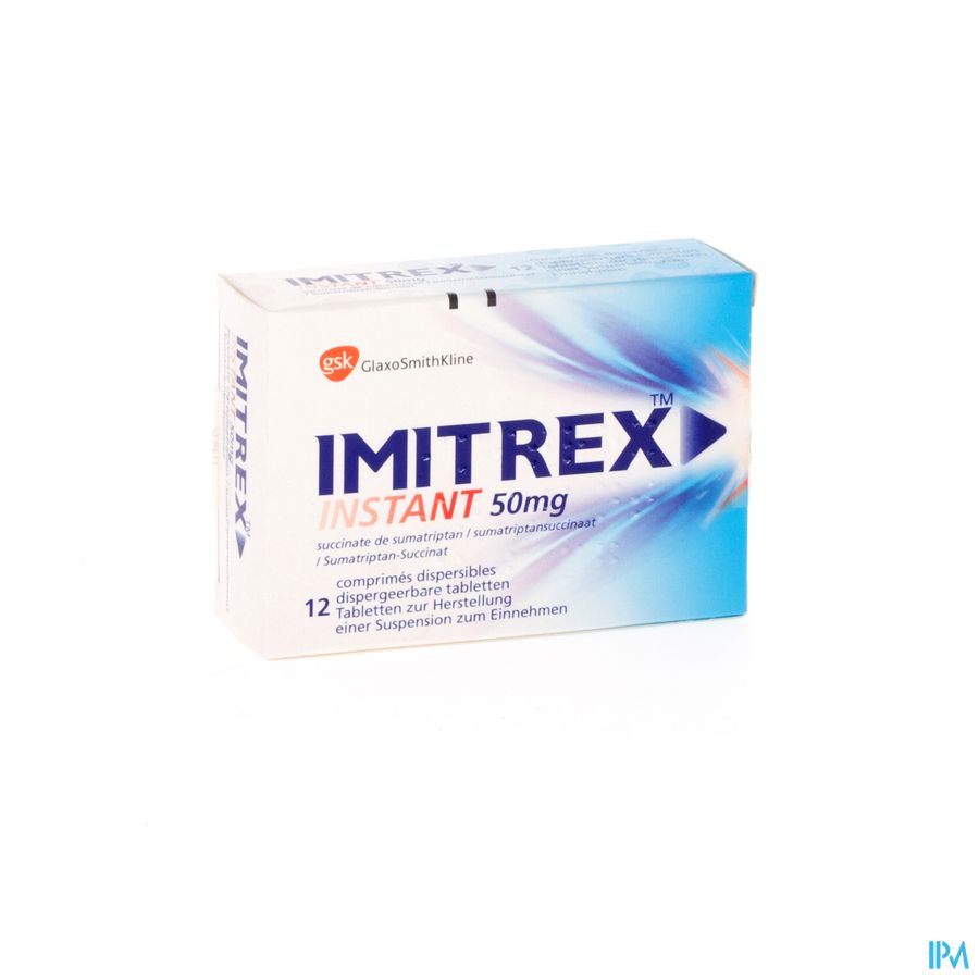 Imitrex Instant Tabl Disp. 12 X 50mg Imitrex Instant Tabl Disp. 12 X 50mg