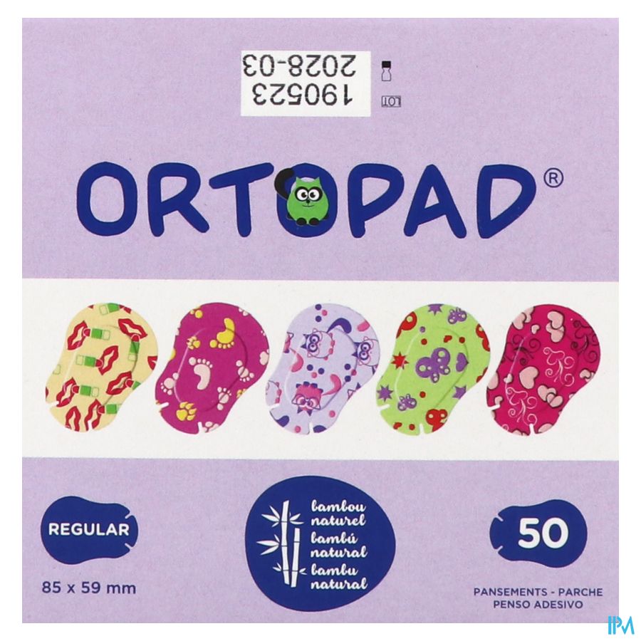 Ortopad Soft Girls Regular 85x59mm 50 72234 7