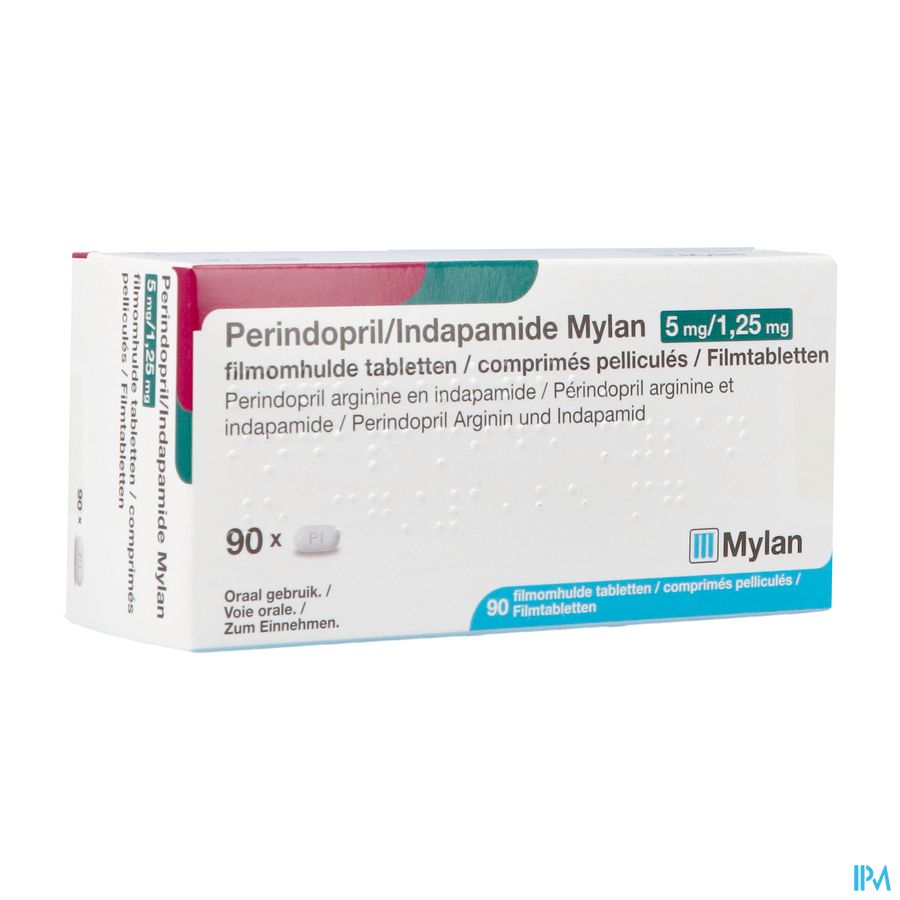 Perindopril/indapamide Viatris 5mg/1,25 Comp 90 Perindopril/indapamide Viatris 5mg/1,25 Comp 90