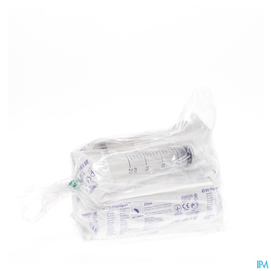 Bd Plastipak Spuit Luer 20ml 10 300613 Bd Plastipak Spuit Luer 20ml 10 300613