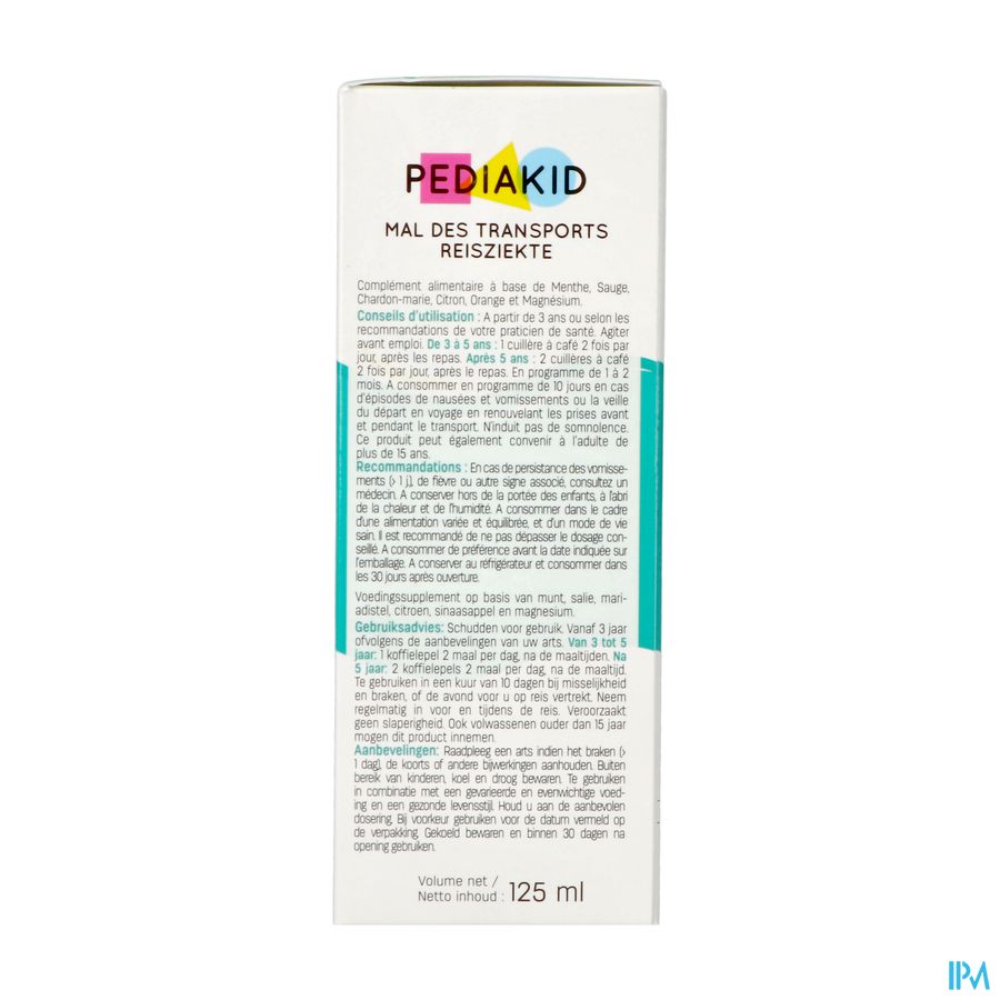Pediakid Mal Des Transports Sol Buv Fl 125ml 2