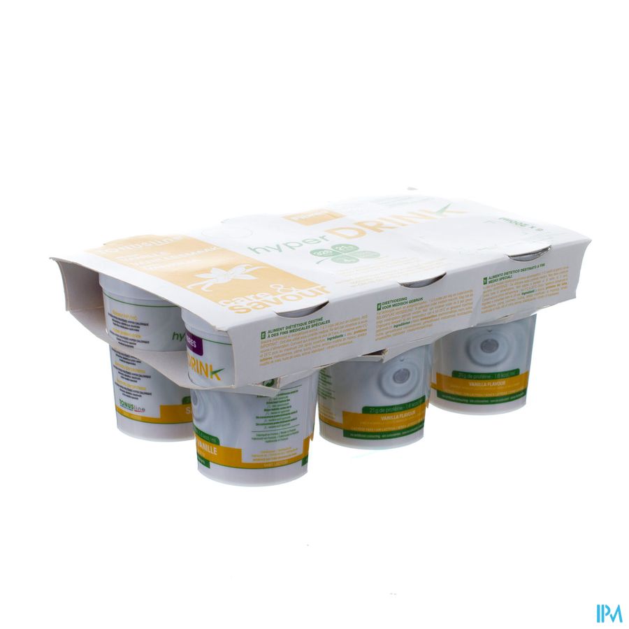 Hyperdrink Vanille Z/lactose Vezels Pot 6x200ml Hyperdrink Vanille Z/lactose Vezels Pot 6x200ml