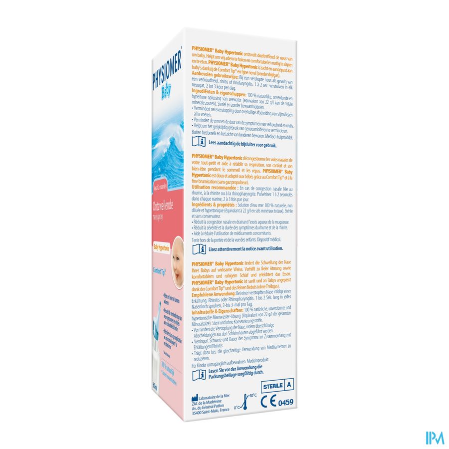 Physiomer Hypert. Baby Spray 60ml 1