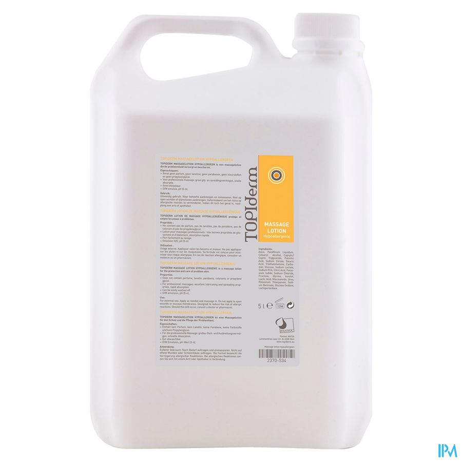 Topiderm Massage Lotion Hypoallergenic 5l 3