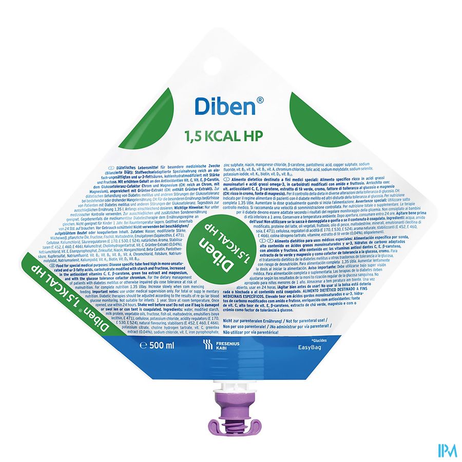 Diben 1,5 Kcal Hp 500ml Diben 1,5 Kcal Hp 500ml