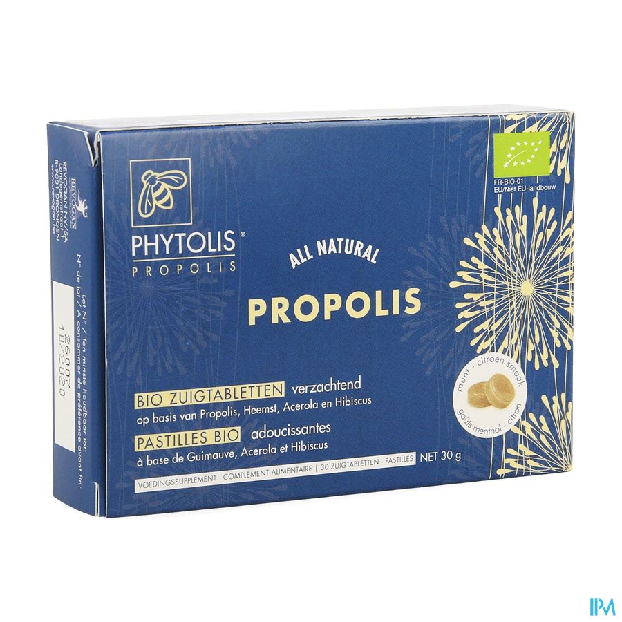 Phytolis Propolis Zuigtabletten Bio 3x10 Revogan