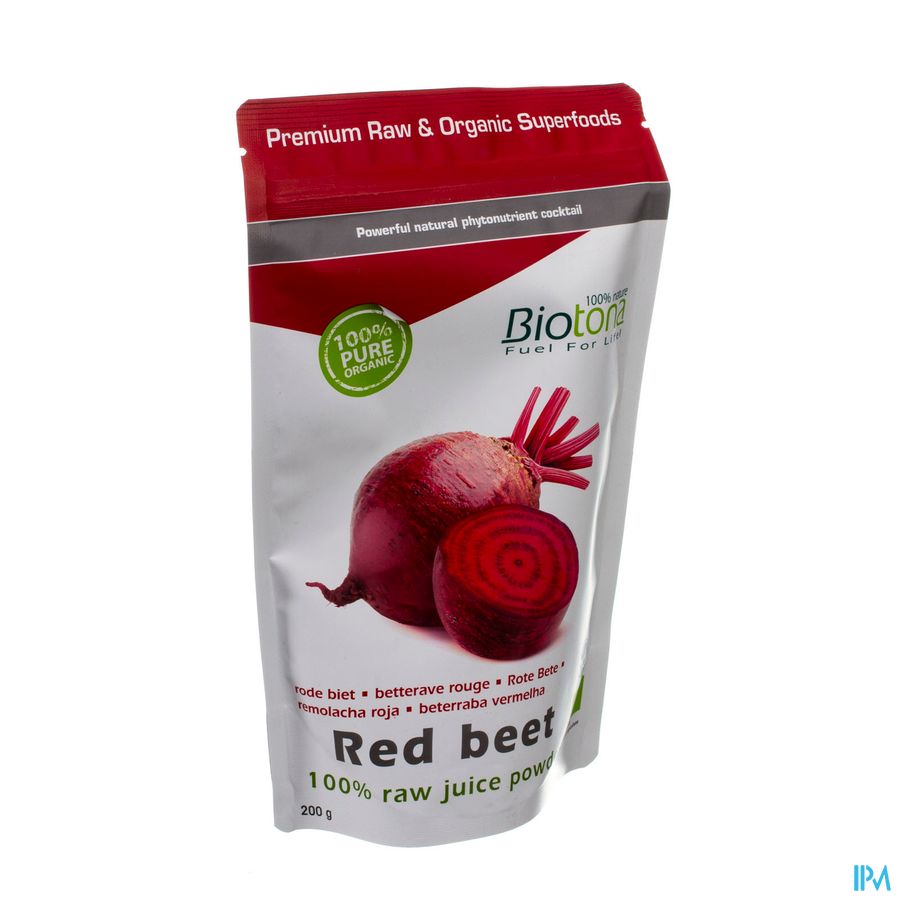 Biotona Red Beet Raw Powder 200g Biotona Red Beet Raw Powder 200g