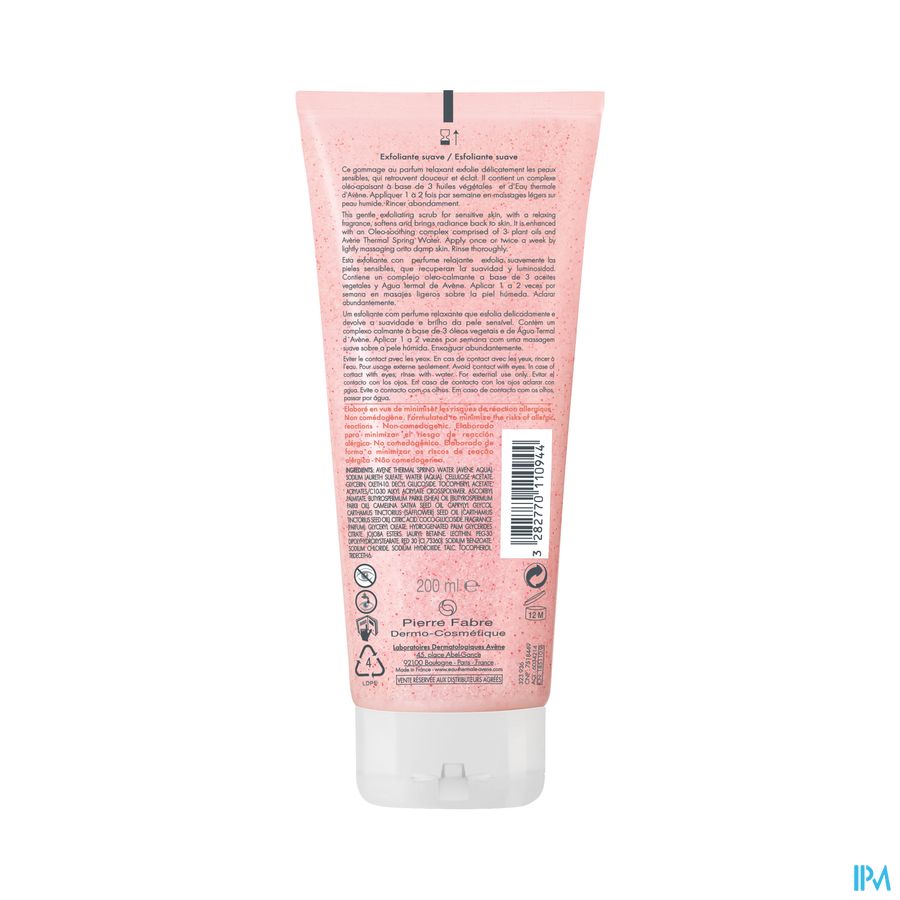 Avene Body Scrub Zacht 200ml Nf 2