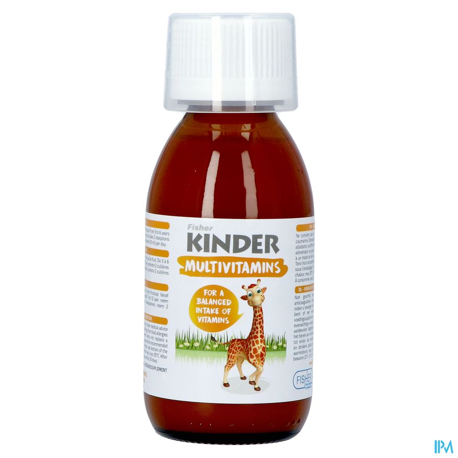 Fisher Kinder Multivitaminen Siroop 125ml 4
