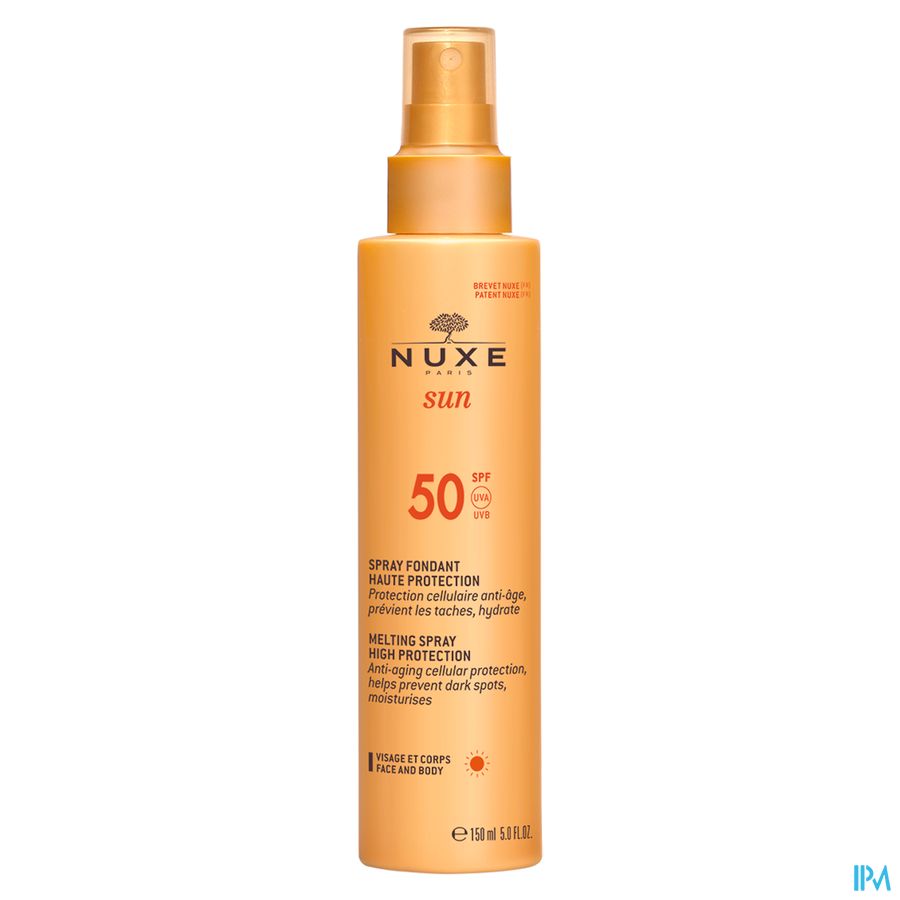 Nuxe Sun Smeltz.spray+besch.gelaat Lich.ip50 150ml