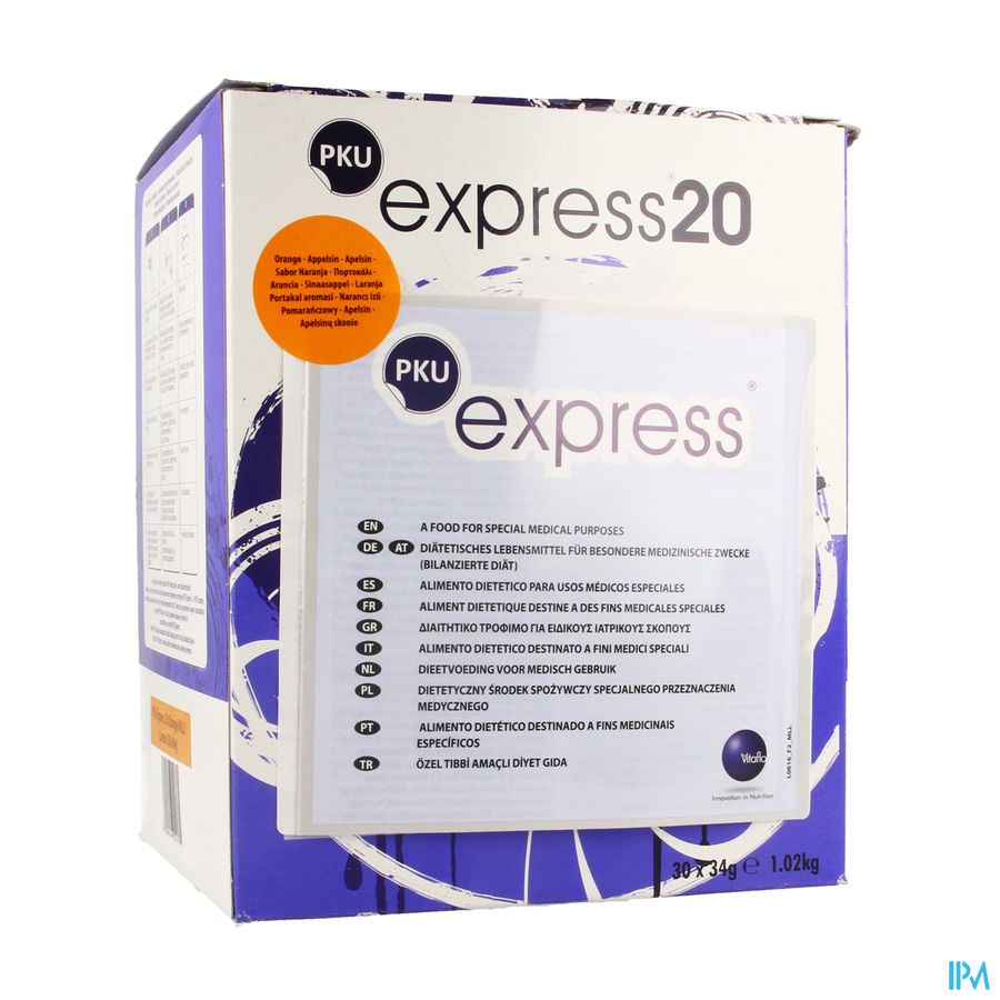Pku Express 20 Niet Gearomatiseerd 30x34g Pku Express 20 Niet Gearomatiseerd 30x34g