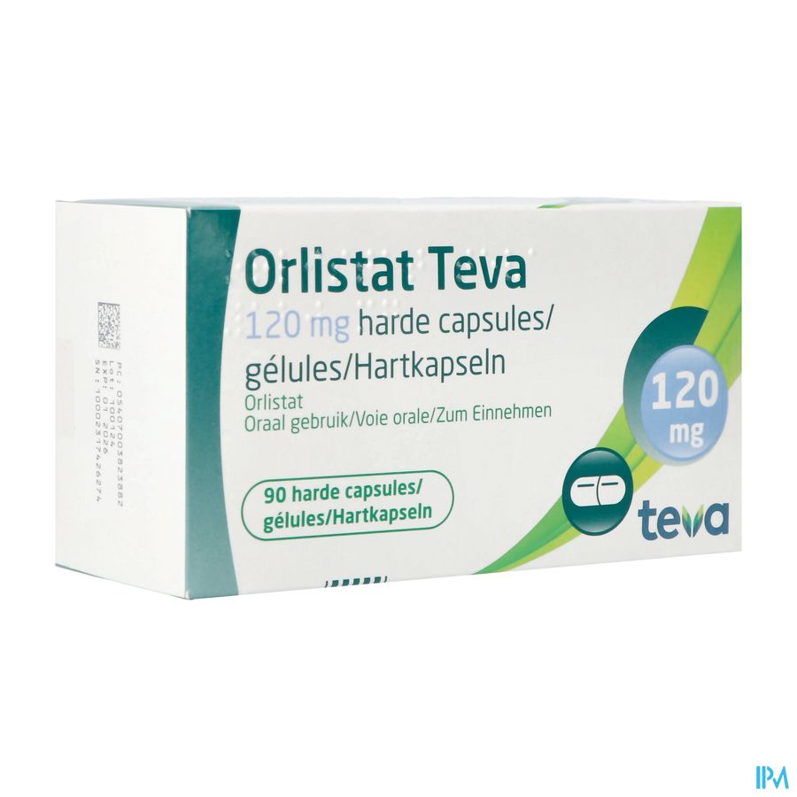 Orlistat Teva Harde Caps 90 X 120mg Orlistat Teva Harde Caps 90 X 120mg