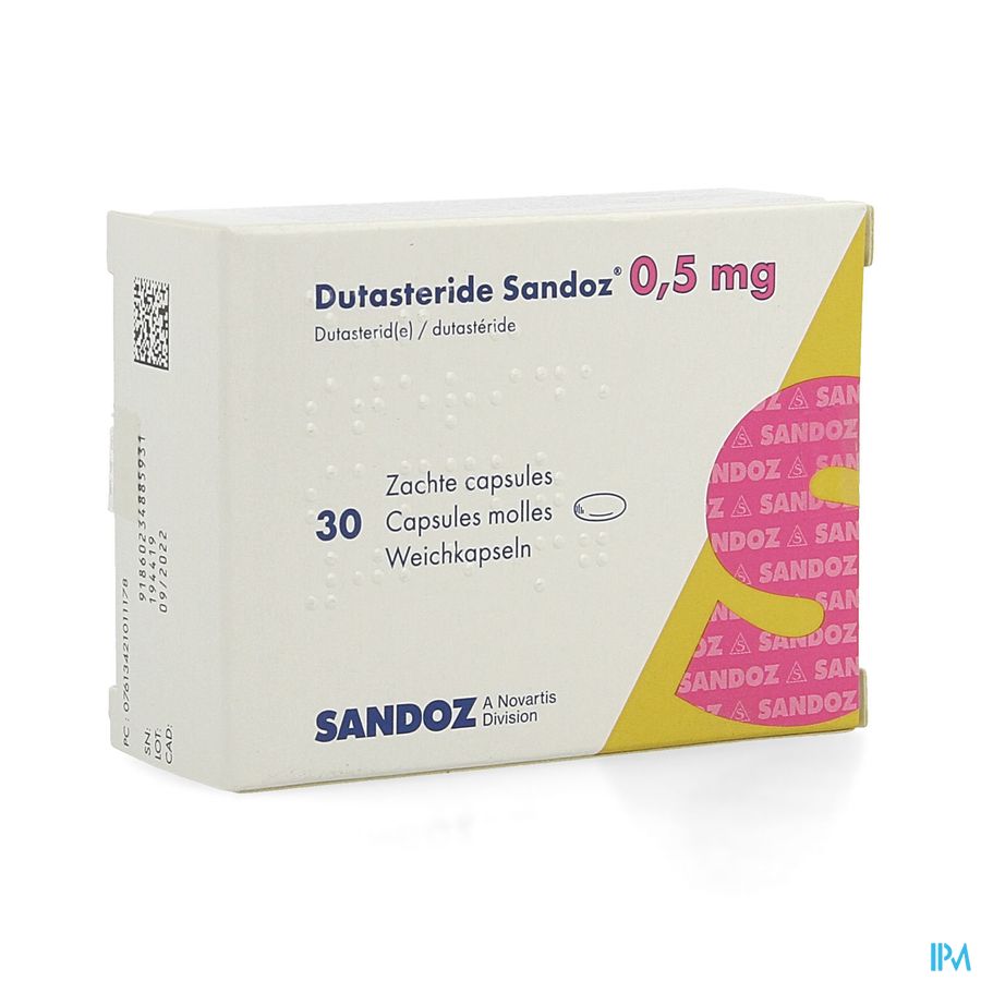 Dutasterid Sandoz 0,5mg Caps Molles 30 X 0,5mg Dutasterid Sandoz 0,5mg Caps Molles 30 X 0,5mg
