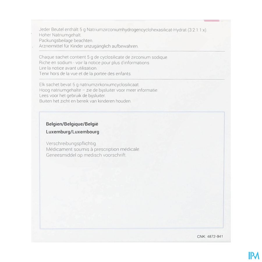 Lokelma 5g Pi Pharma Pdr Susp Orale Sach 30 Pip Lokelma 5g Pi Pharma Pdr Susp Orale Sach 30 Pip