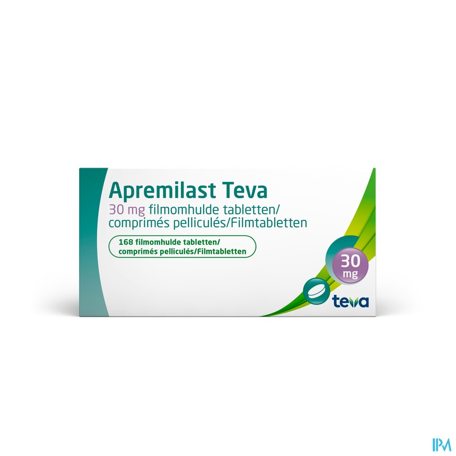 Apremilast Teva 30mg Comp Pell 168