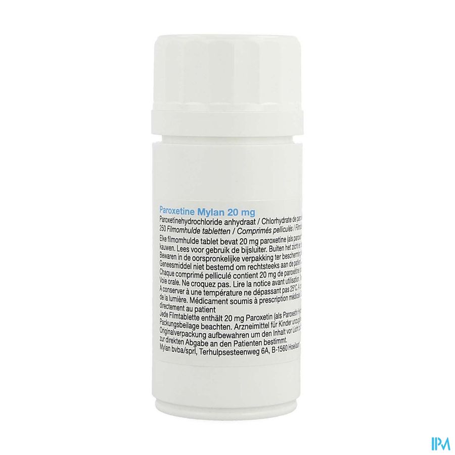 Paroxetine Viatris 20mg Filmomh Tabl 250 Fl Hdpe Paroxetine Viatris 20mg Filmomh Tabl 250 Fl Hdpe