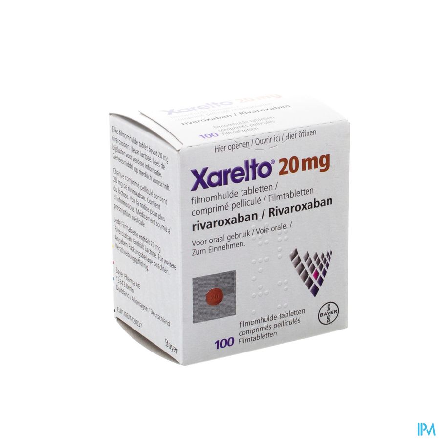 Xarelto 20mg Filmomh Tabl 100 X 20mg 1