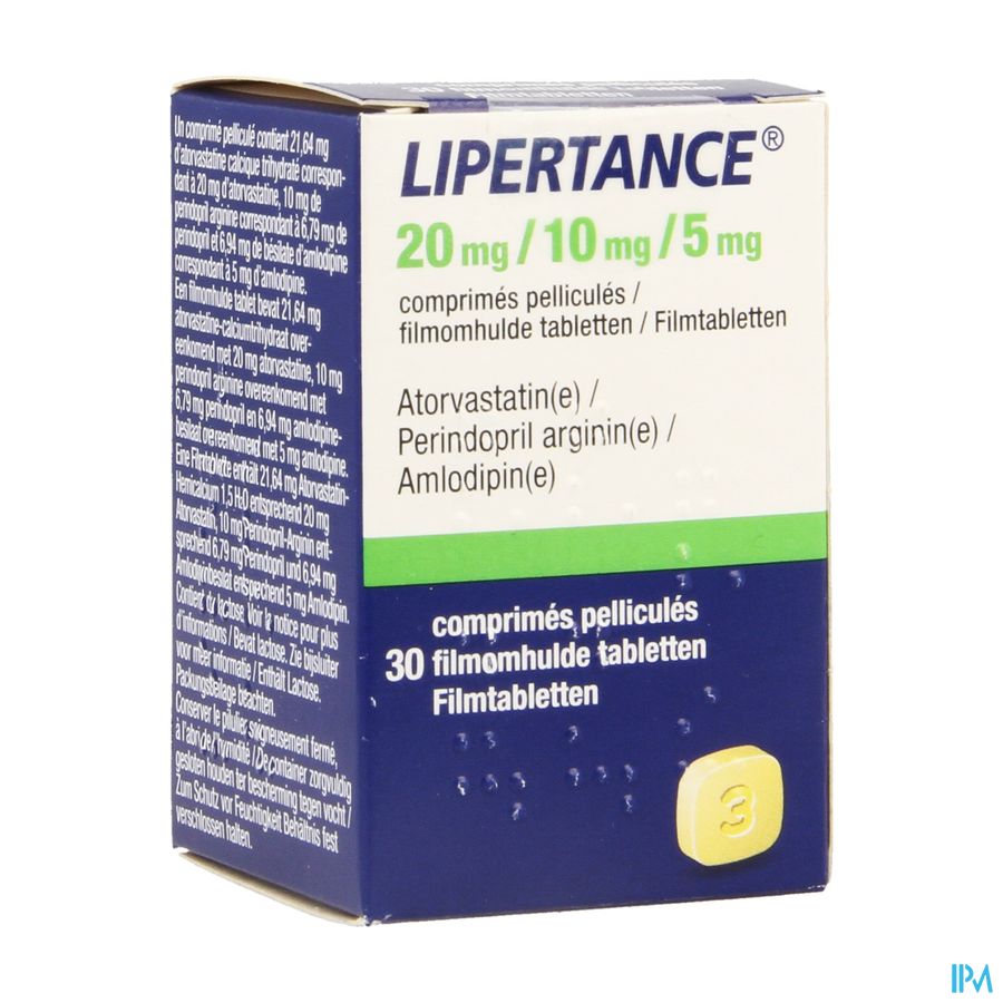 Lipertance 20mg/10mg/ 5mg Filmomh Tabl 30 Lipertance 20mg/10mg/ 5mg Filmomh Tabl 30