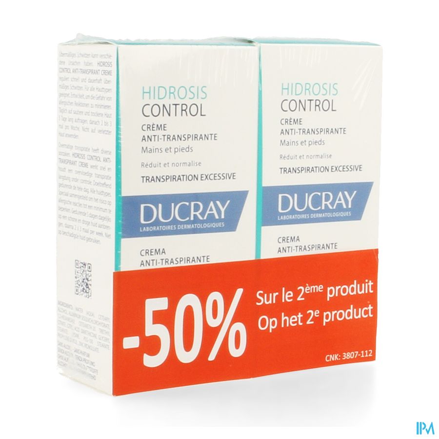 Ducray Hidrosis Control Creme Duo Promo 2x50ml Ducray Hidrosis Control Creme Duo Promo 2x50ml