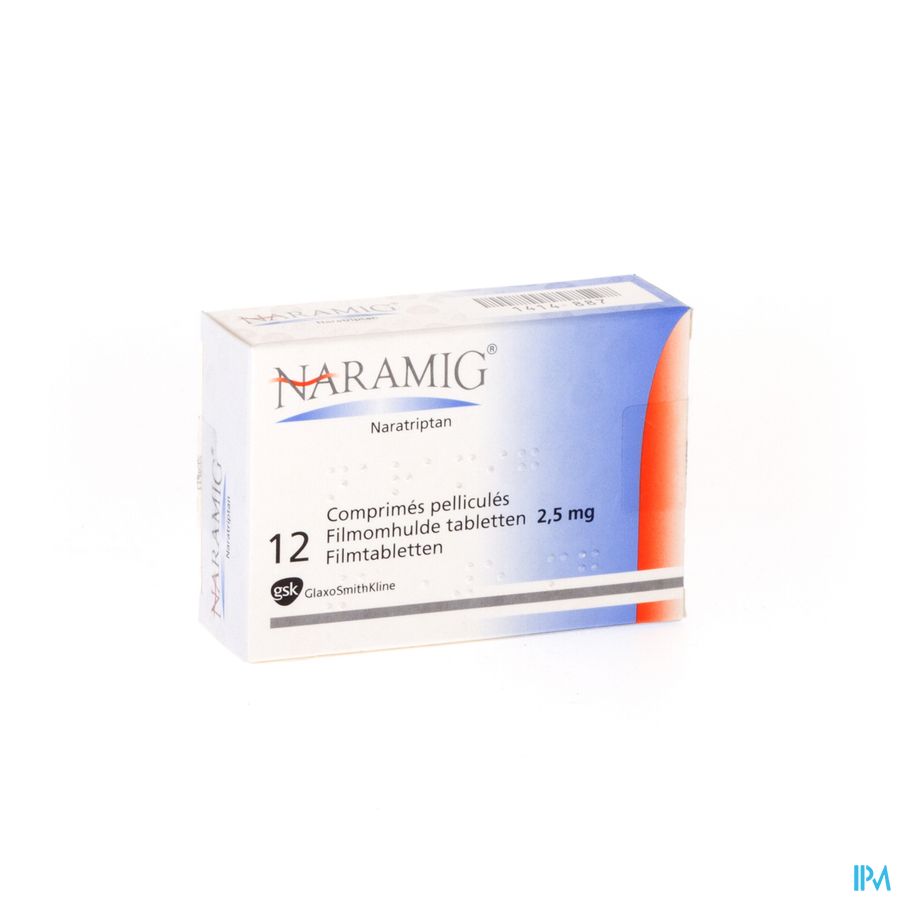 Naramig Tabl 12 X 2,5mg Naramig Tabl 12 X 2,5mg