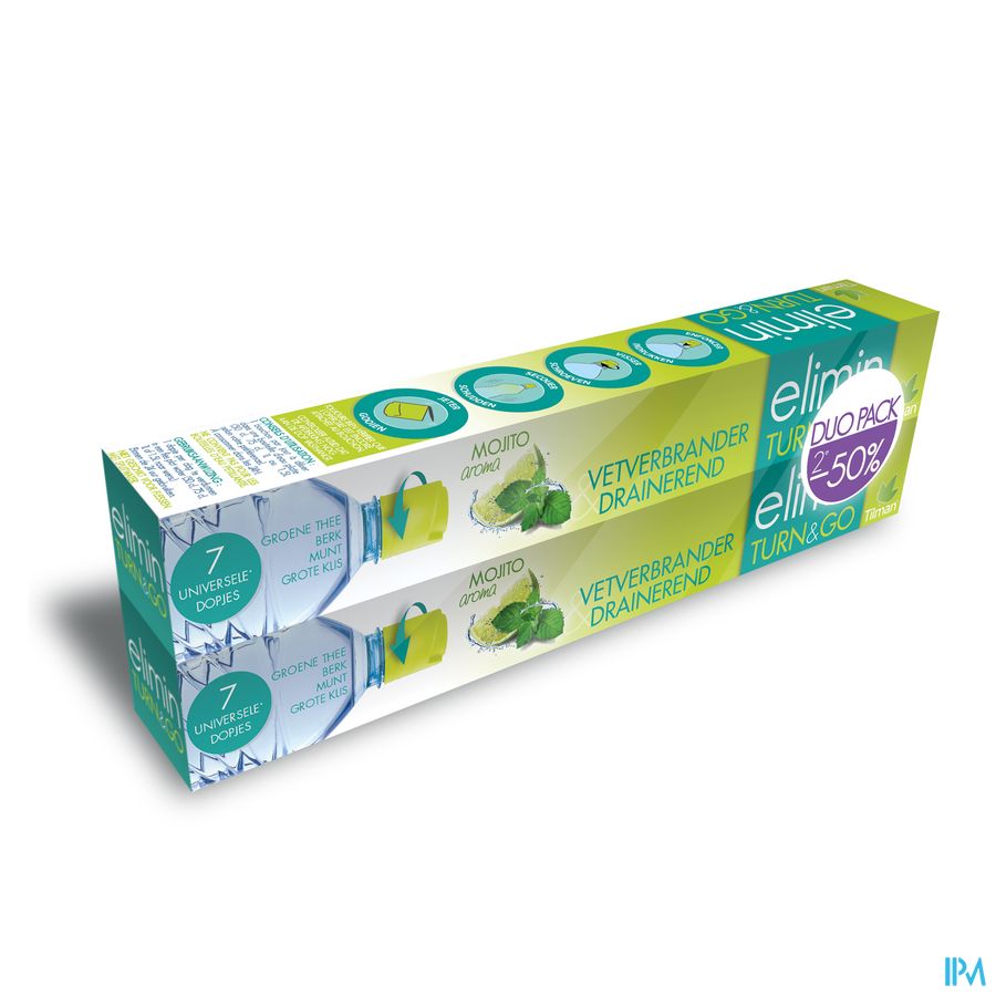 Elimin Turn&go Mojito Duo Pack Dopjes 2x7 Elimin Turn&go Mojito Duo Pack Dopjes 2x7