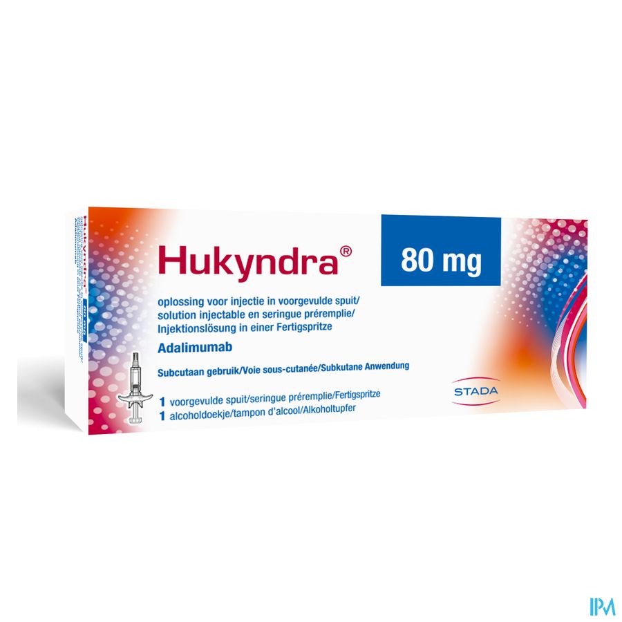 Hukyndra 80Mg/0,8Ml            Voorgevulde Spuit 1 Hukyndra 80Mg/0,8Ml            Voorgevulde Spuit 1