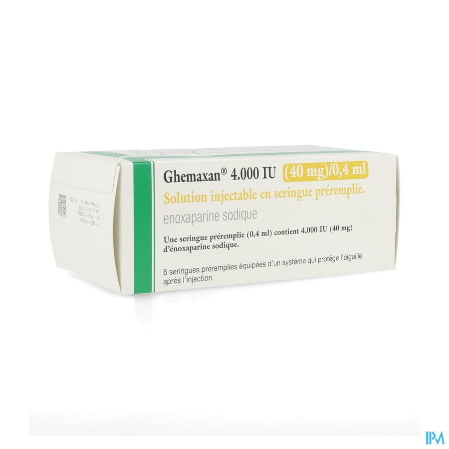 Ghemaxan 4.000ui 40mg/0,4ml Ser Prer. 6+pr.aig. Ghemaxan 4.000ui 40mg/0,4ml Ser Prer. 6+pr.aig.