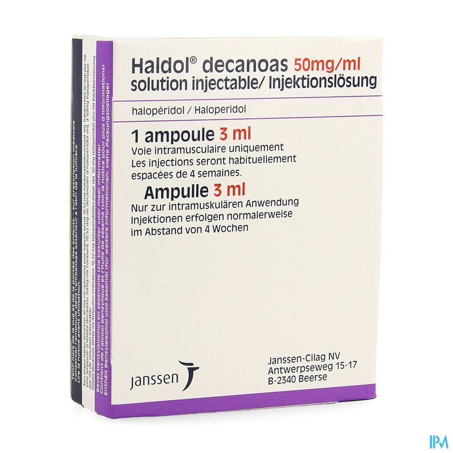 Haldol Decanoas Amp 1 X 3ml 50mg/ml Haldol Decanoas Amp 1 X 3ml 50mg/ml
