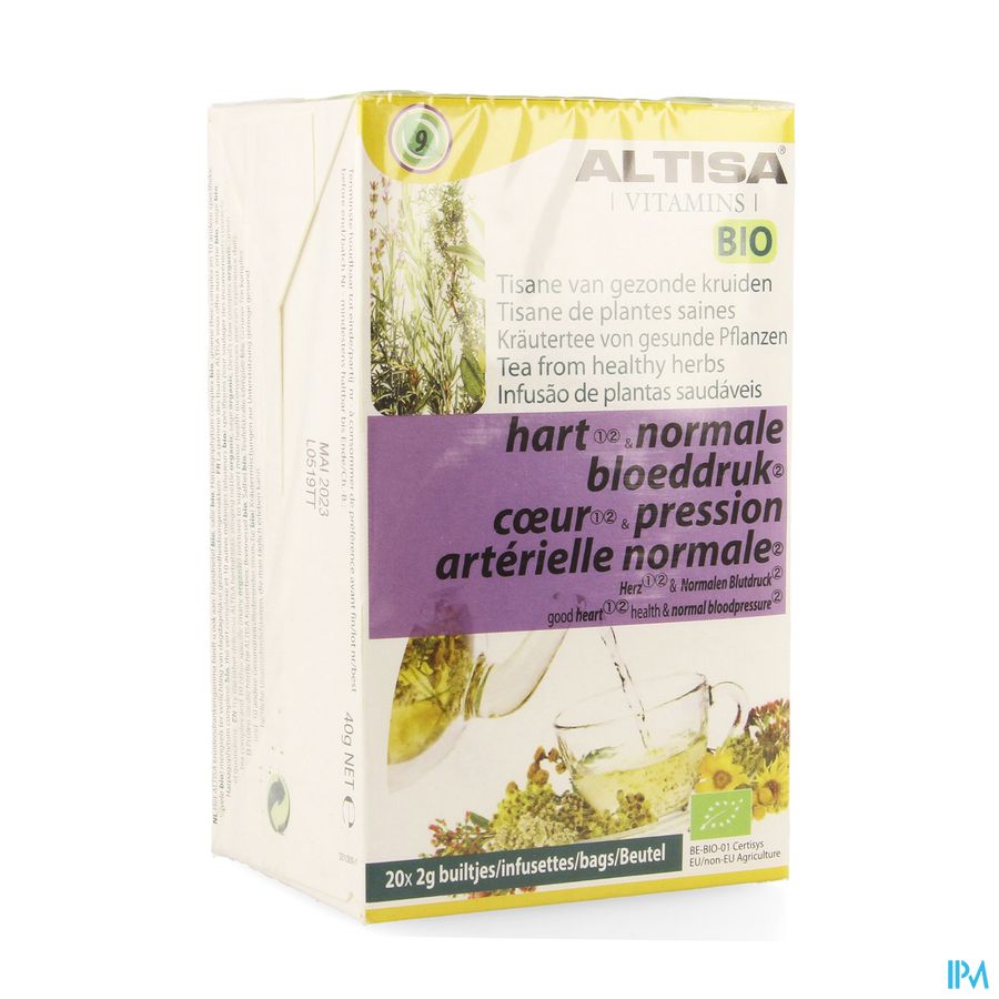 Altisa Tisane Bloeddruk Bio 20x2g Altisa Tisane Bloeddruk Bio 20x2g