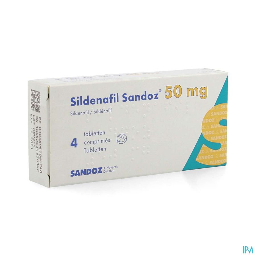 Sildenafil Sandoz 50mg Filmomh 4x 50mg Sildenafil Sandoz 50mg Filmomh 4x 50mg