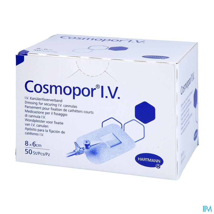 Hartmann Cosmopor I.v. 6x8cm 50 P/s 1