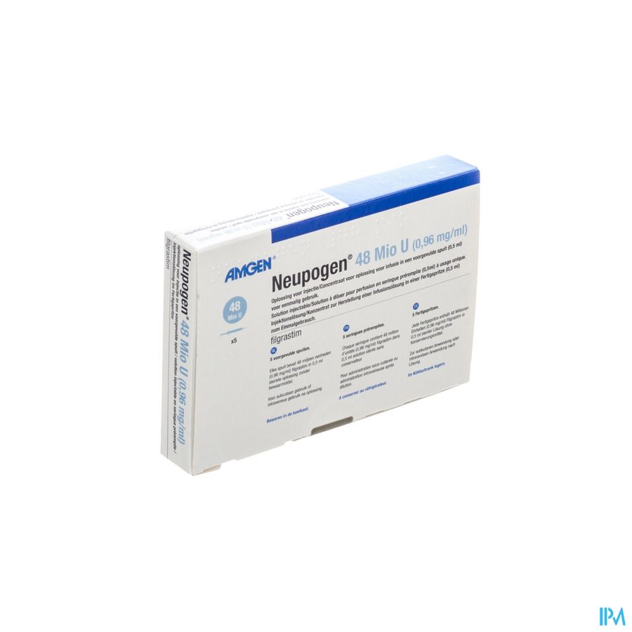 Neupogen 48 Ser 5 Sc/iv 480mcg/0,5ml Neupogen 48 Ser 5 Sc/iv 480mcg/0,5ml
